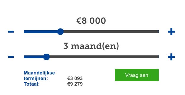 voorbeeld kredietkosten OPR-bedrijfskrediet